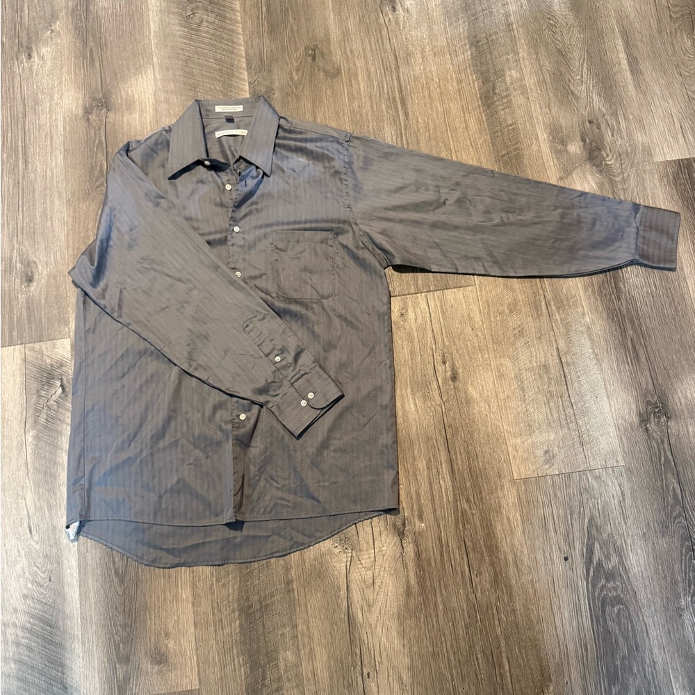 Geoffrey Beene Men's Gray Button Down
